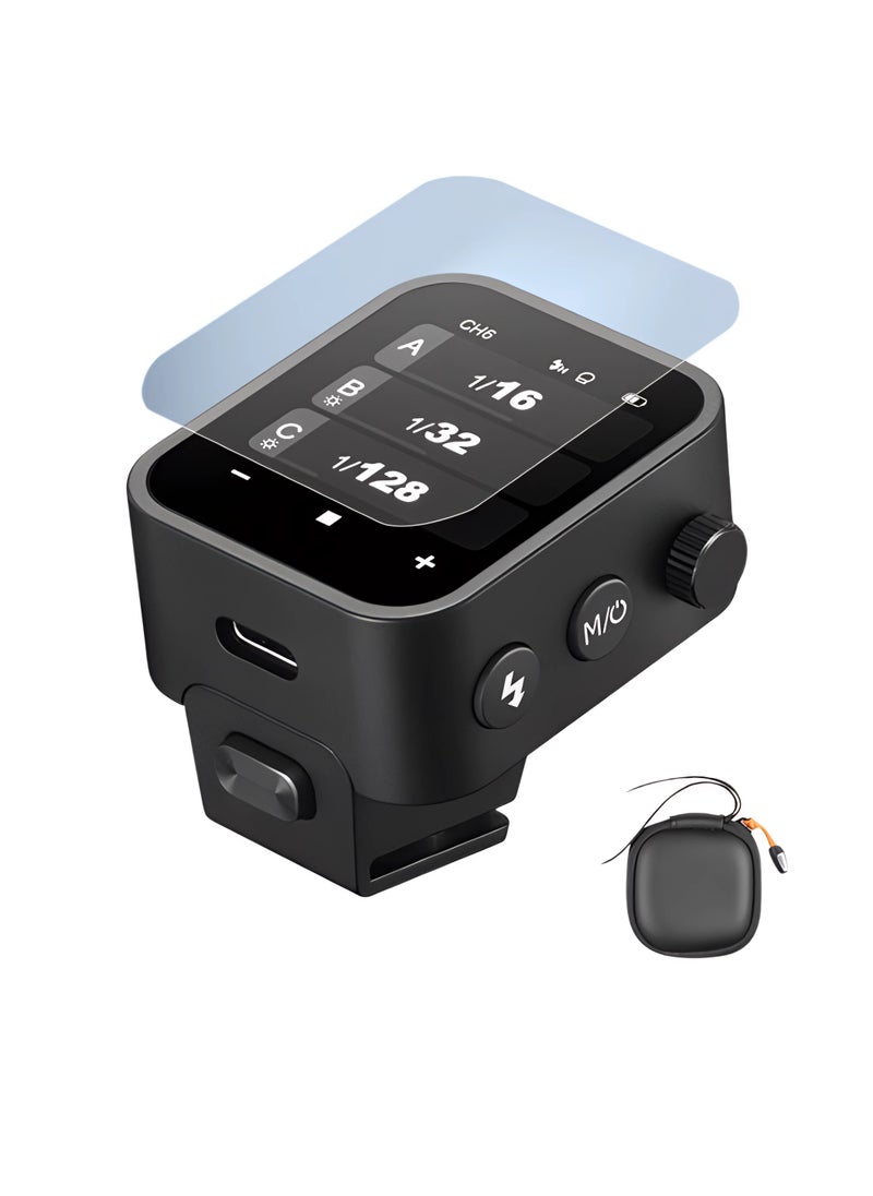 Godox X3F Wireless Trigger Transmitter, 2.4G TTL Flash Trigger With Built In Lithium Battery, Portable Touch Screen Flasher Trigger With TCM Conversion, (X3F With Tempered Film, For Fuji Camera)  - Image 1