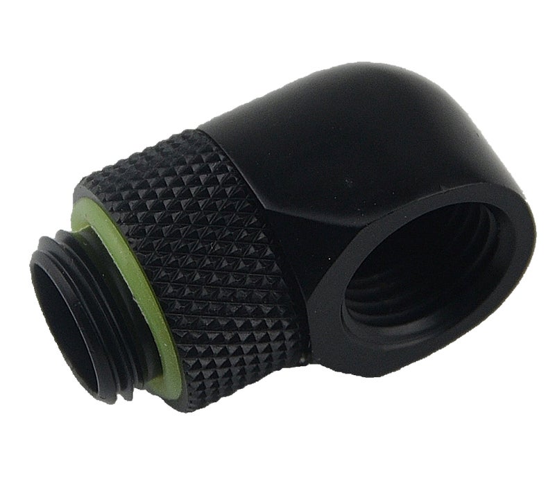BXQINLENX Black G 1/4" Male to Female 90° Rotary Enhance Multi-Link Adapter Fitting for Computer Water Cooling System(4 PCS) - Image 3