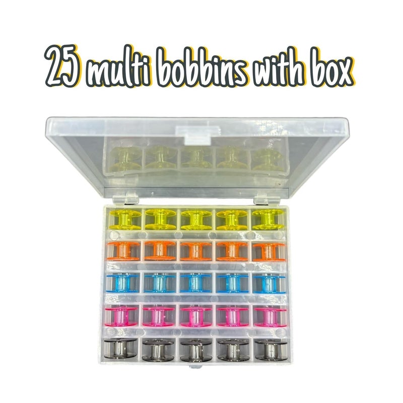 Zenith 25 Piece Plastic Sewing Machine Bobbins Set with Case Compatible with Usha Brother Singer Janome More Multicolor Design Effortless Bobbin Replacement Universal Compatibility - Image 5