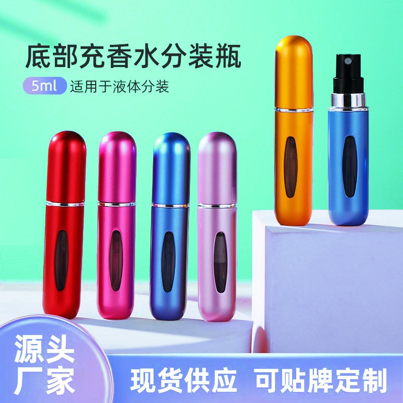 Perfume Bottling Portable Travel Bottling Bottling Bottom Filled From Pump 5Ml High Color Sample Perfume Empty Bottle - Image 2