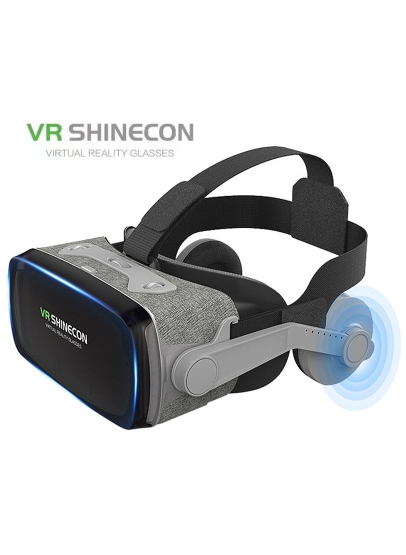 general Classic VR Goggles VR SHINECON 9th Generation Virtual Reality VR Headset 3D Glasses for Movies & Video Games, Compatible with iOS & Android, HarmonyOS, Smartphone within 4.7-6.7.inch Screen Pupil Distance Adjusting Function, IMAX Cinema/360°View/3D Games, Lightweight, Comfortable Material, Ergonomic Design, Multi-Angle Cooling Design - Image 1