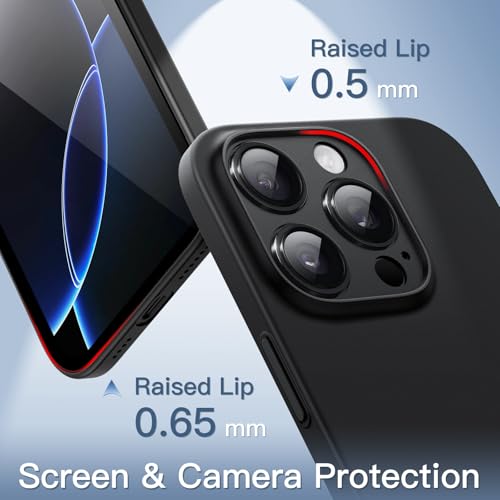 Jetech غطاء جيتشيك فائق النحافة لجهاز آيفون 16 برو ماكس 6.9 بوصة، حماية كاملة لعدسة الكاميرا، غطاء صلب خفيف الوزن بلمسة نهائية غير لامعة (أسود) - Image 4