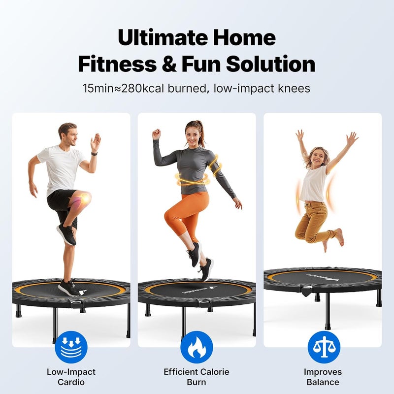 Merach 48" Rebounder Mini Trampoline , Max Load 150 KG, Suitable trampoline for kids and Rebounder for Kids Toddler Indoor/Outdoor Workout - Image 5