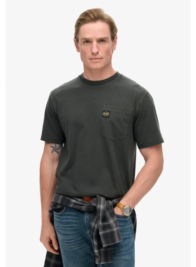 Contrast Stitch Pocket T-Shirt