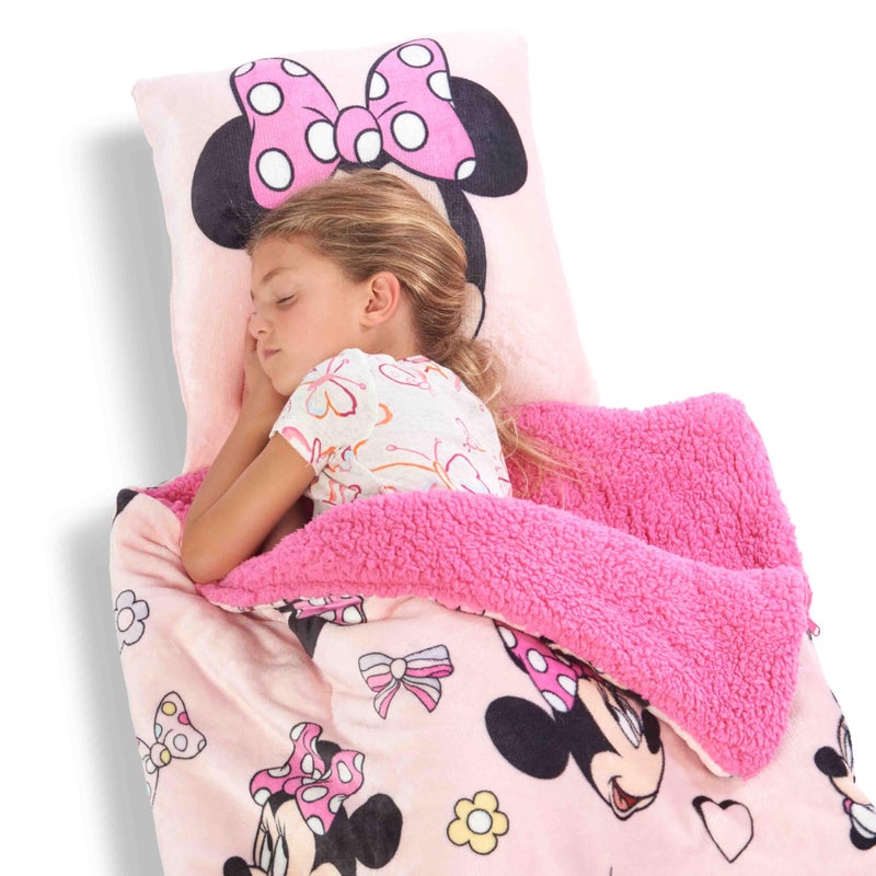 Northwest Minnie Mouse Silk Touch Sherpa Slumber Bag, 27" x 56", Favorite Things - Image 3