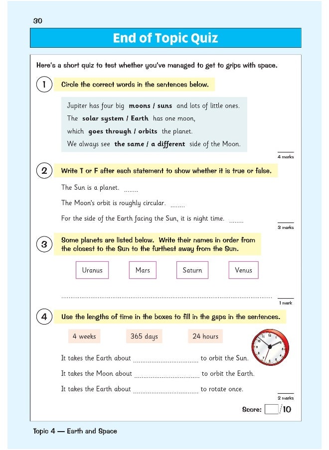 null - KS2 Science Year 5 Targeted Question Book (includes answers) - Image 1