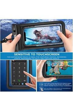 ECARES ECARES® Mobile Waterproof Pouch, Touchscreen Functionality, Waterproof Case, Cellphone Dry Bag, Waterproof Cell Phone Case, Drift Diving Swimming Waterproof Bag, Smart Cellphones upto 7” (Pack of 5)  - Image 5