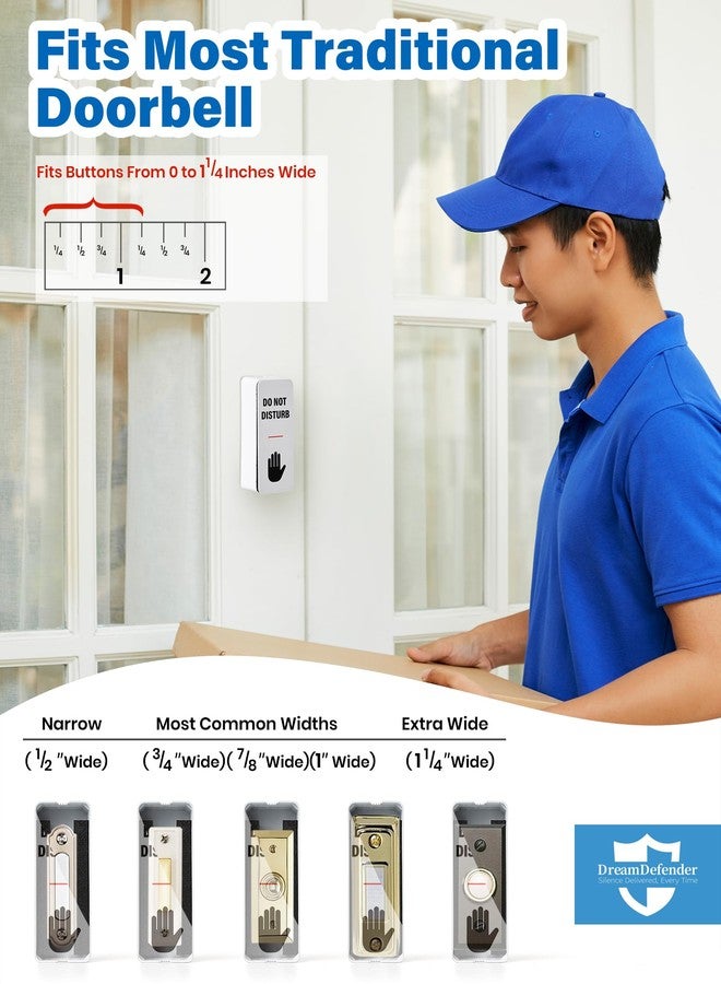 WeddingSteps NapDefender Doorbell Cover Doorbell Button Cover, Dont Ring Doorbell Sign-Do Not Ring Doorbell Sign Please Do Not knock, No Solicitation Solutions for Uninterrupted Nap, Baby Sleep, Dog Barking - Image 4