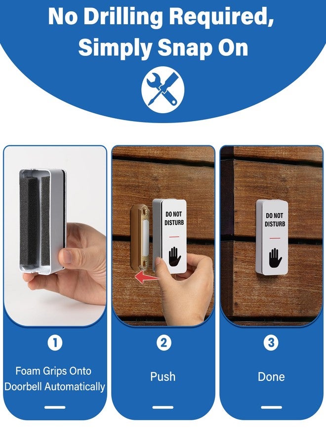 WeddingSteps NapDefender Doorbell Cover Doorbell Button Cover, Dont Ring Doorbell Sign-Do Not Ring Doorbell Sign Please Do Not knock, No Solicitation Solutions for Uninterrupted Nap, Baby Sleep, Dog Barking - Image 5