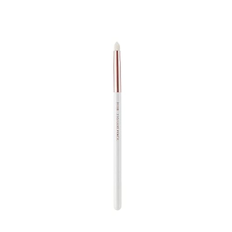 Jessup small eye makeup brush set 6pcs white/rose gold premium natural - synthetic eye shadow blending concealer brow liner brushes, t221 - Image 4