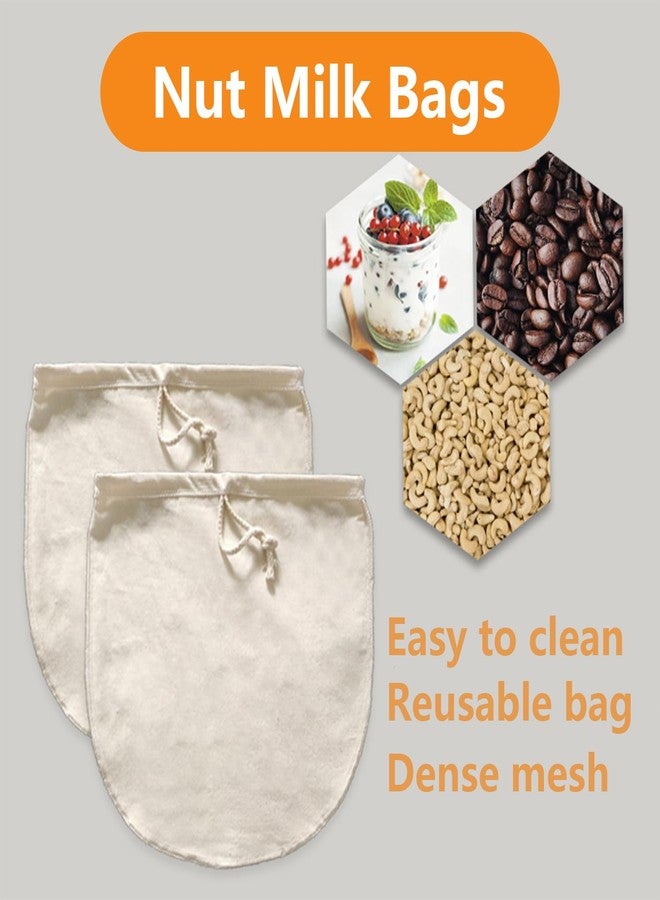 Lukdin 3-Pack 14x14 Inch Nut Milk Bags - Heavy Duty 100% Unbleached Cotton Reusable Strainer for Almond Milk, Oat Milk, Cold Brew, Celery Juice, Yogurt & Cheese Making - Image 5