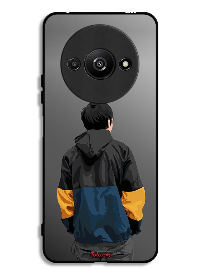 Tolwak Xiaomi Redmi A3 4G Protective Case Cover Boy Portrait Art - Image 1
