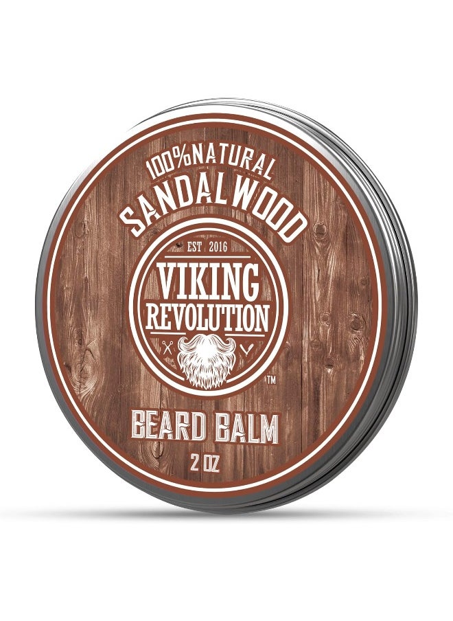 Viking Revolution - Beard Balm With Sandalwood Scent And Argan & Jojoba Oils - Image 1