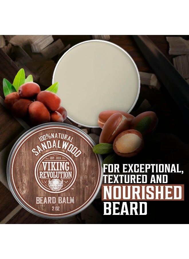 Viking Revolution - Beard Balm With Sandalwood Scent And Argan & Jojoba Oils - Image 1