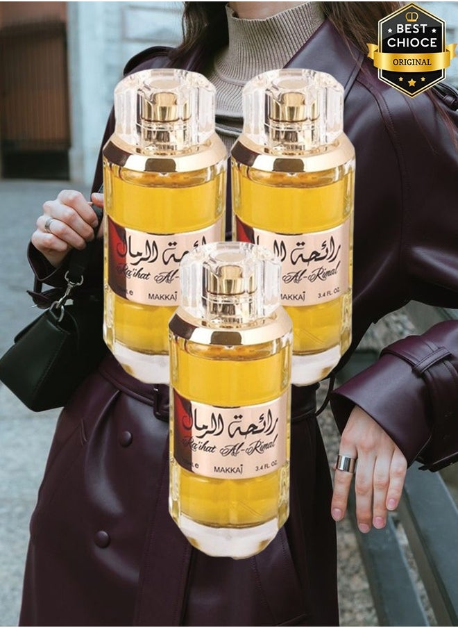 مكاج 3 قطع عطر رائحة الرمال 100 مل  - Image 1