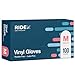 Ridex Disposable Gloves LatexFree Clear Vinyl Gloves 100Count PowderFree AllPurpose Gloves Dispenser Box Gloves 100 Pieces Size Medium Glove Medical - Image 1