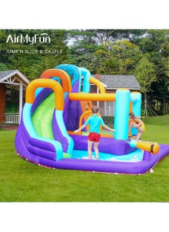 AirMyFun AirMyFun Bounce House for Kids and Toddler, Inflatable Bouncy Castle with Blower Outdoor Jumping House with Slide 83020  - Image 2