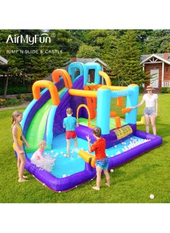 AirMyFun AirMyFun Bounce House for Kids and Toddler, Inflatable Bouncy Castle with Blower Outdoor Jumping House with Slide 83020  - Image 3