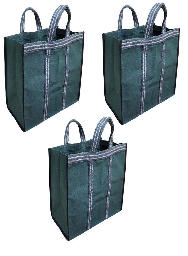 STLYZ حقائب قماشية متعددة الأغراض قابلة لإعادة الاستخدام من القطن من STLYZ (THELA) لحمل الحليب والبقالة بمقابض معززة - (17 × 8 × 13.5 بوصة) (3) - Image 1