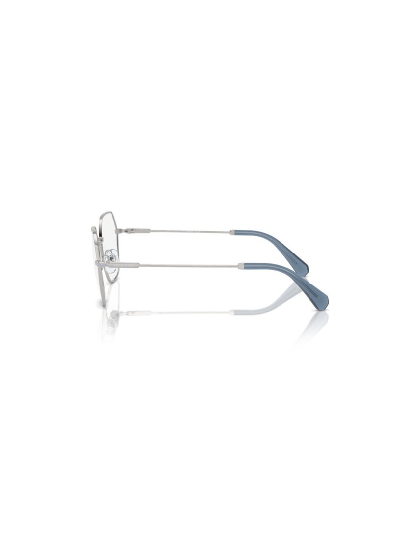 SWAROVSKI Swarovski Woman Irregular  Eyeglasses- Sk 1011 - Lense Size:53Mm - Silver - Image 2