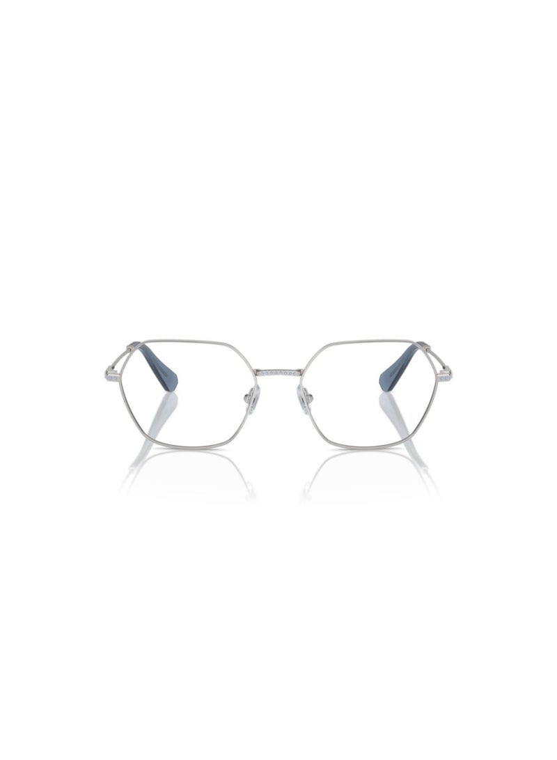 SWAROVSKI Swarovski Woman Irregular  Eyeglasses- Sk 1011 - Lense Size:53Mm - Silver - Image 4