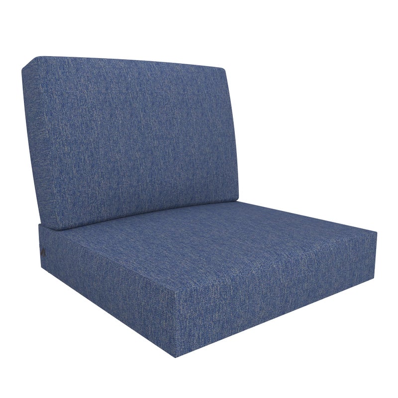 Covers & All Outdoor Deep Seat Cushion for Patio Furniture, 24 x 24 x 5 Inch High-Density Foam Patio Chair Cushion with Water-Repellent & UV-Resistant Cover, Tear-Resistant Seat & Back Cushion - Image 1