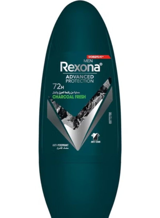 Rexona Men Deodorant Charcoal Clean Roll-On 50 Ml