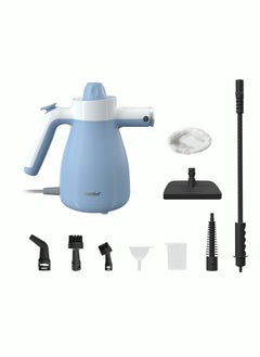 Steam Cleaner, Portable, Handheld Water Cleaner Powerful and Multipurpose, Kills 99.9% of Germs for Car, House, Kitchen, Carpet, Window Stains, Blue