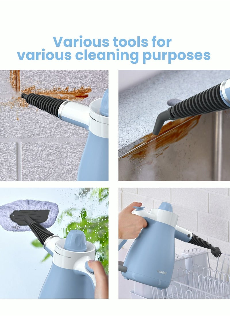 Comfee' - Steam Cleaner, Portable, Handheld Water Cleaner Powerful and Multipurpose, Kills 99.9% of Germs for Car, House, Kitchen, Carpet, Window Stains, Blue - Image 1
