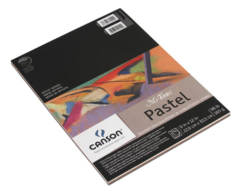 Canson Artist Series Mi-Teintes Pastel Paper, Assorted Colors, Foldover Pad, 9x12 inches, 24 Sheets (98lb/160g) - Artist Paper for Adults and Students - Image 2