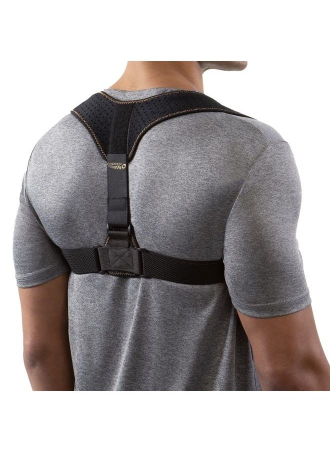 Copper Fit - Health Unisex Posture Support, Adjustable,Black - Image 1