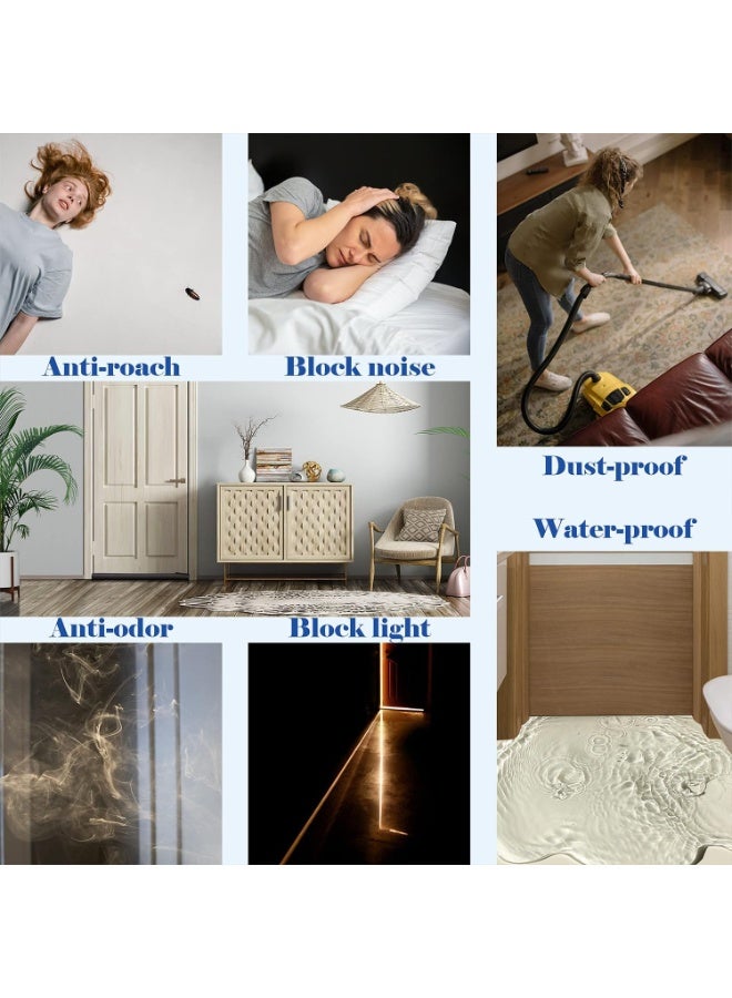 كيلا مانع تيار الهواء للباب، مانع صوت قابل للتعديل، مانع للضوضاء، مانع لنسيم النافذة، مانع تيار هواء داخلي مزدوج الجوانب للمنزل والمكتب والمدرسة - Image 4