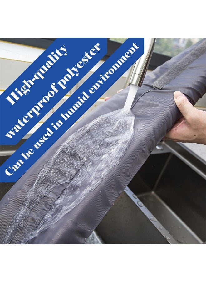 كيلا مانع تيار الهواء للباب، مانع صوت قابل للتعديل، مانع للضوضاء، مانع لنسيم النافذة، مانع تيار هواء داخلي مزدوج الجوانب للمنزل والمكتب والمدرسة - Image 2