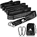 Anyoo Tree Swing Hanging Straps Kit for Camping Hammock Accessories & Hammocks 2 Heavy Duty Steel Carabiners -10ft Each - Image 2