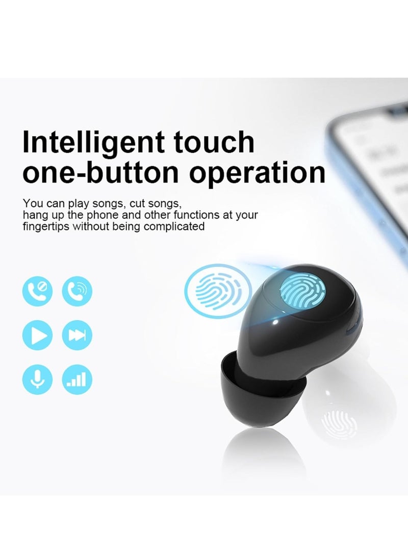 Invisible Mini Earbuds Wireless Low Profile Micro Smallest Tiny Discreet Hidden Earbuds for Work Small Headphones Invisible Sleep Wireless Earphone Small Ear Canals  - Image 5