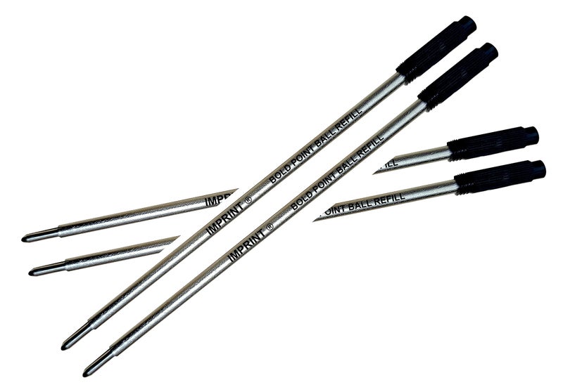 IMPRINT Screw Type Black Refills Universal for Ball Pens -Set of 4 - Image 3