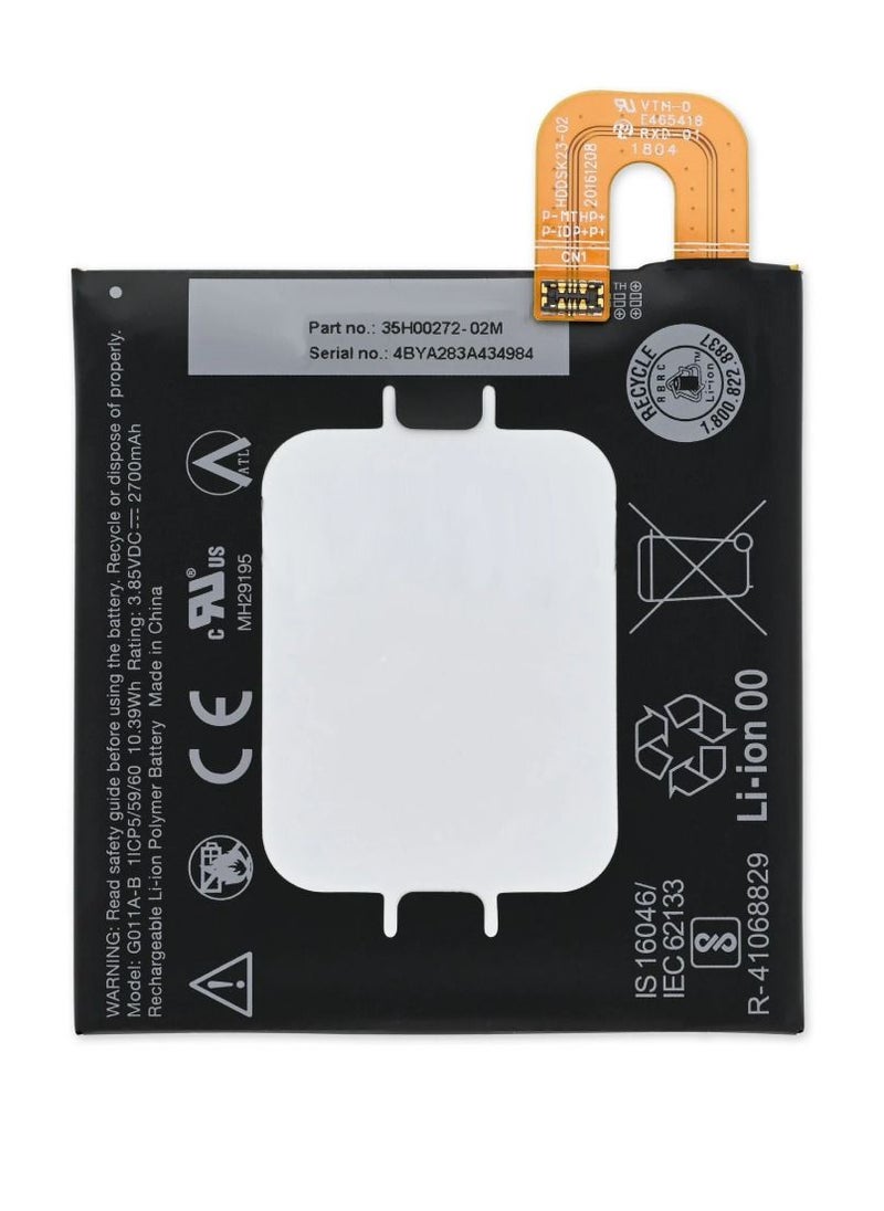 LI-ION - Replacement Battery For Google Pixel 2 Black - Image 1