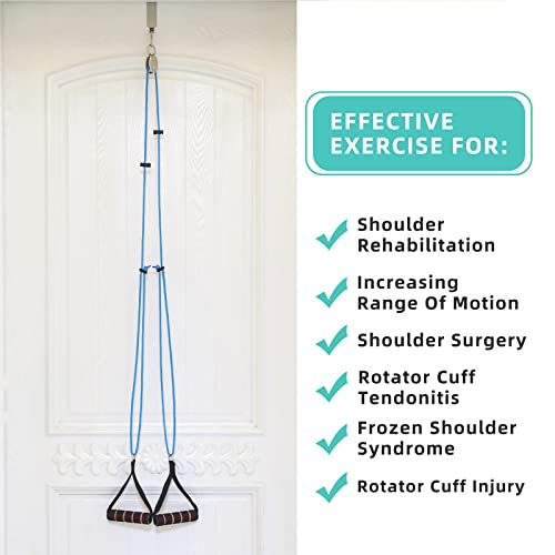 Fanwer Shoulder Pulley - Exercise Pulleys for Shoulder Rehab Over Door & Physical Therapy - Image 2
