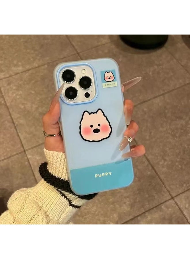 NIBEMINENT Skin Feel Jelly Shell Protective TPU Case Cover For iPhone 16 Pro, Blue