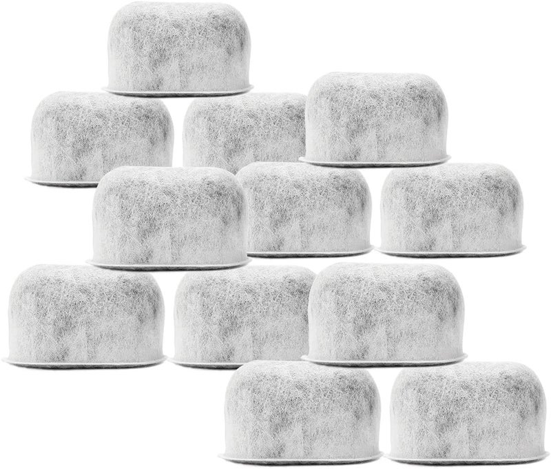 BRENSTEN 12 Pack Replacement Charcoal Water Filters for All Cuisinart Coffee Machines - Cuisinart Compatible (NOT KEURIG) Filters Fit Both Newer & Older Models Cuisinart Coffee Makers - Image 1