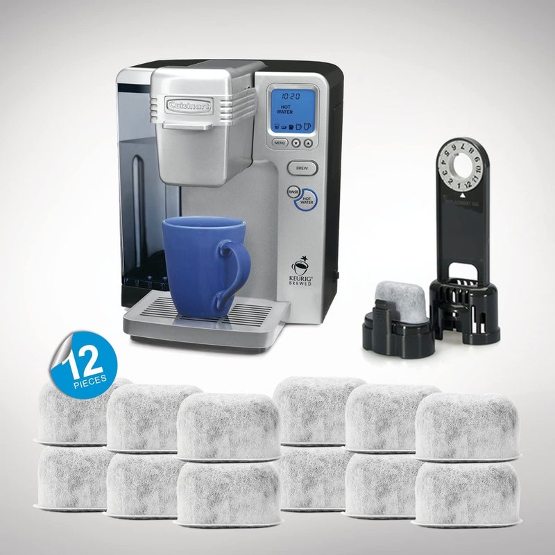 BRENSTEN 12 Pack Replacement Charcoal Water Filters for All Cuisinart Coffee Machines - Cuisinart Compatible (NOT KEURIG) Filters Fit Both Newer & Older Models Cuisinart Coffee Makers - Image 5