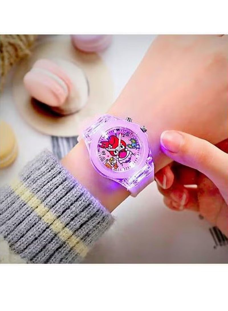 Melody Kids Smart Watch Luminous 3D Cartoon Silicone Kids Wrist Watch - Image 4