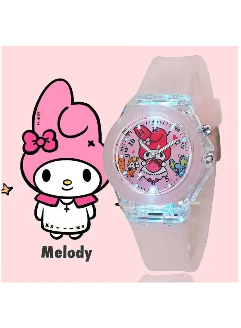 Melody Kids Smart Watch Luminous 3D Cartoon Silicone Kids Wrist Watch - Image 1