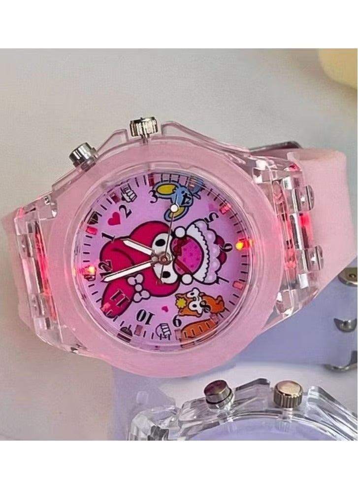 Melody Kids Smart Watch Luminous 3D Cartoon Silicone Kids Wrist Watch - Image 2