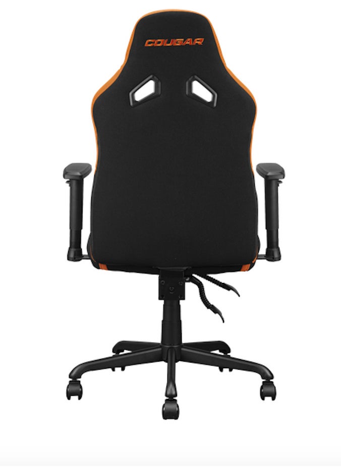 كوجار COUGAR Fusion S Ergonomic Gaming Chair, PVC Faux Leather, Metal 5-Star Base, , Built-in 3D Curved Lumbar Support, Adjustable Armrest, Class 4 Gas Lift Cylinder, 120 kg, Orange/Black | 3MFSLORB.0001  - Image 5