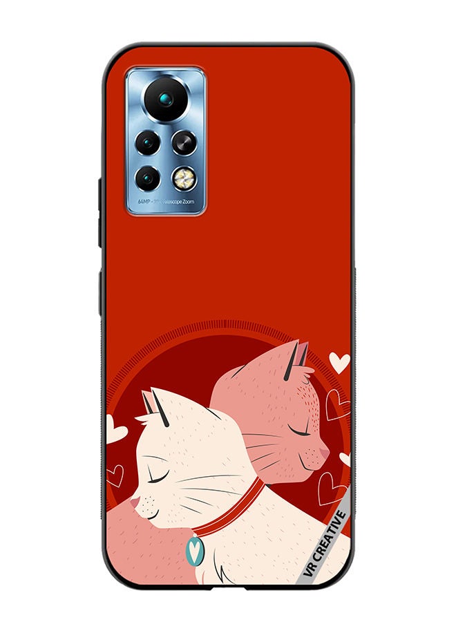 VR CREATIVE Protective Case Cover For Infinix Note 11 Pro Love Cats Design Multicolour - Image 1