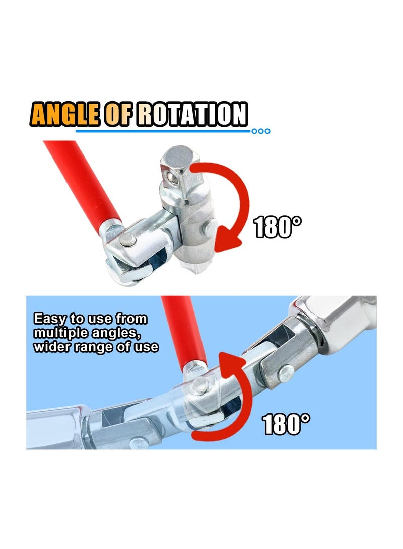 SYOSI Spark Plug Socket Wrench Set, 16mm (5/8") & 21mm (13/16") Remover Tool, Universal Spark Plug Removal & Installation Kit, for Cars, Motorcycles, Lawn Mowers, Torque Wrench, Spark Plug Boot Extractor - Image 4