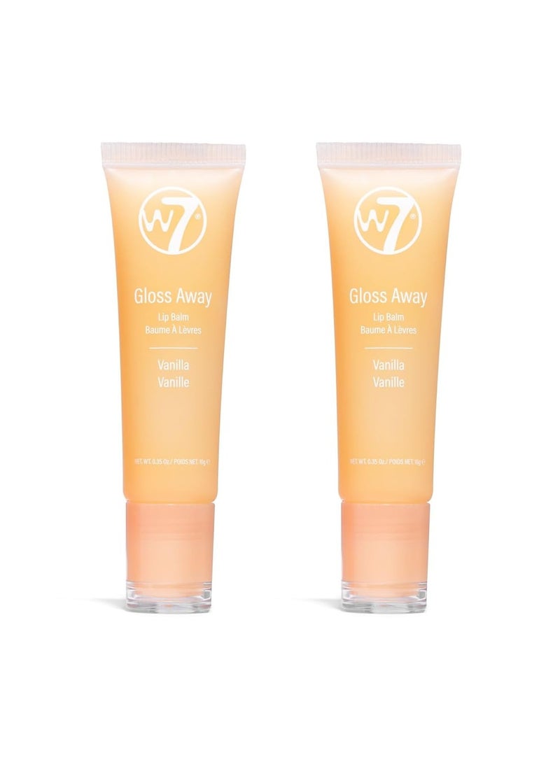 W7 W7 Gloss Away Lip Balm - 2 Piece Set - Nourishing Lip Balm Formula With Shea Butter - Vanilla  - Image 1