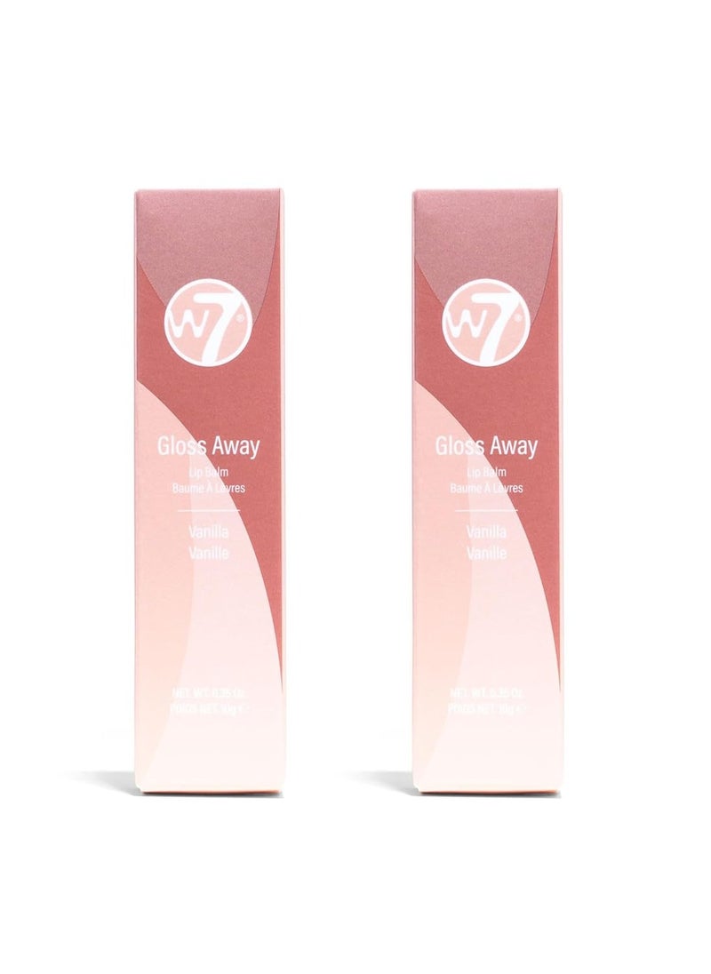W7 W7 Gloss Away Lip Balm - 2 Piece Set - Nourishing Lip Balm Formula With Shea Butter - Vanilla  - Image 4
