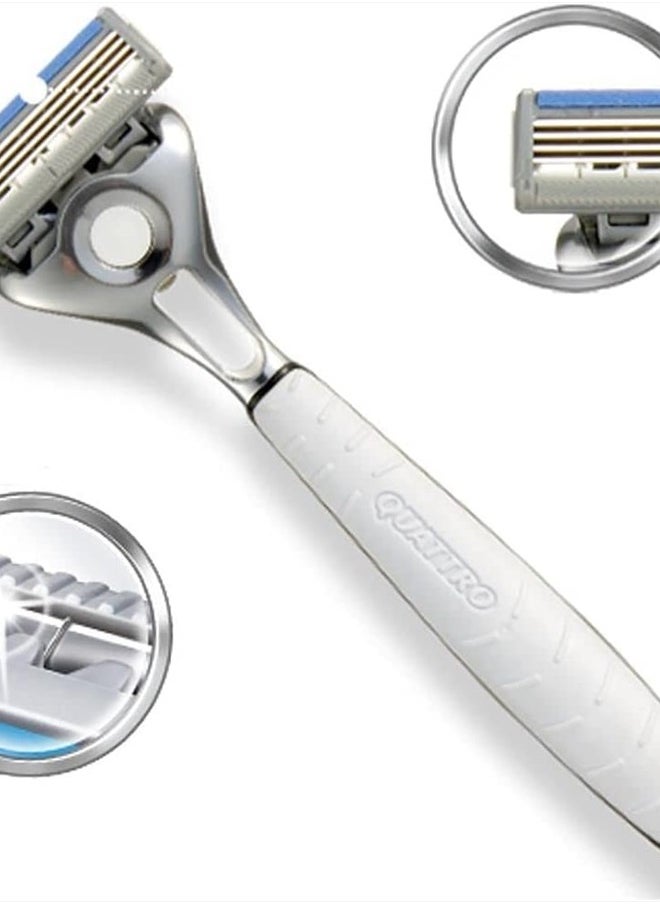 WILKINSON - Wilkinson Sword Quattro Titanium Sensitive Refill Razor Blade Cartridges - Cartridges - 8 Count - Image 1